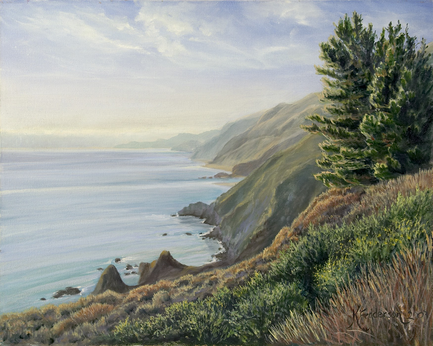 big sur coast painting california