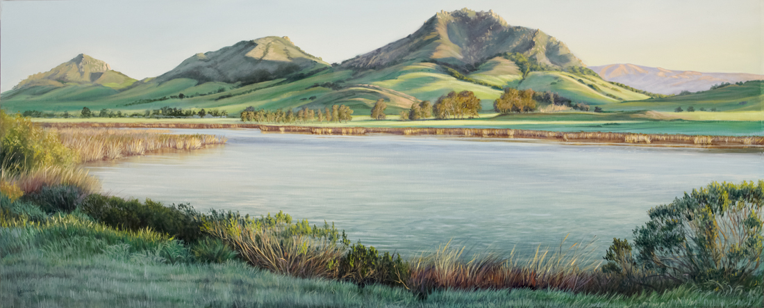 moro rock sanluis obispo california landscape painting