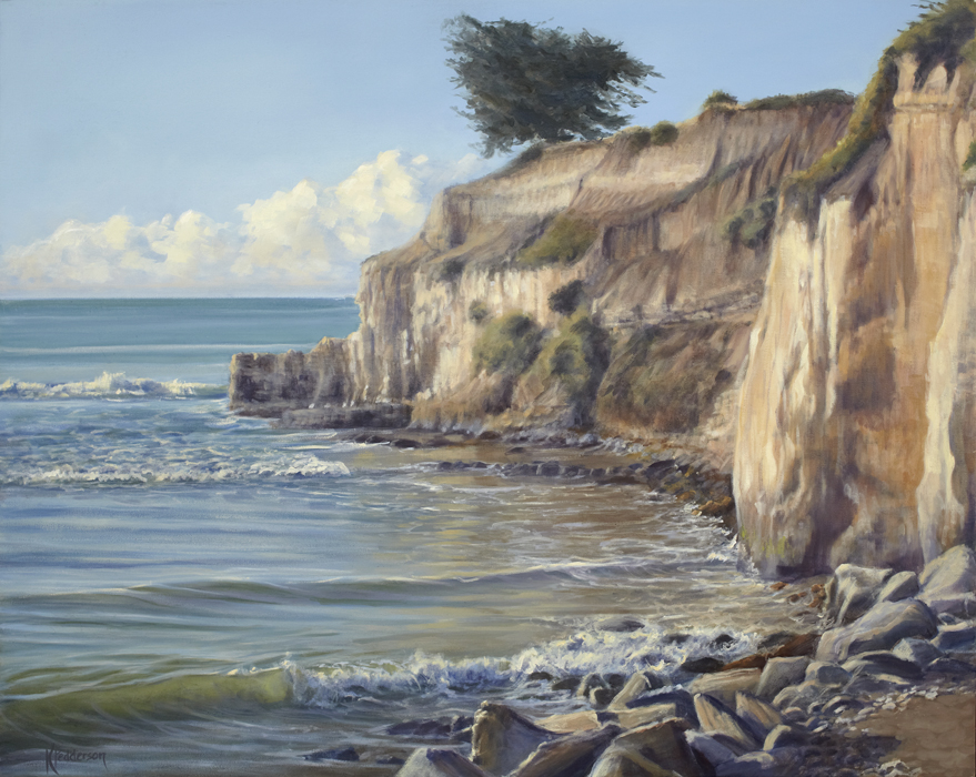 Morning High Tide At Santa Barbara s Ledbetter Beach