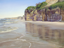 San Diego's Moonlight Beach painting