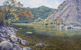Santa Ynez river painting