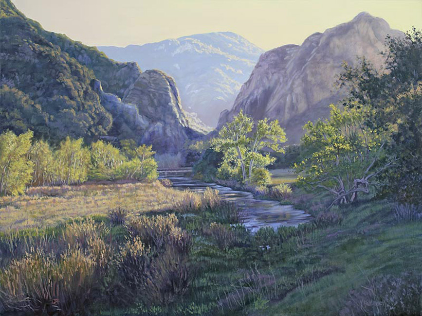 Malibu state Park california painting