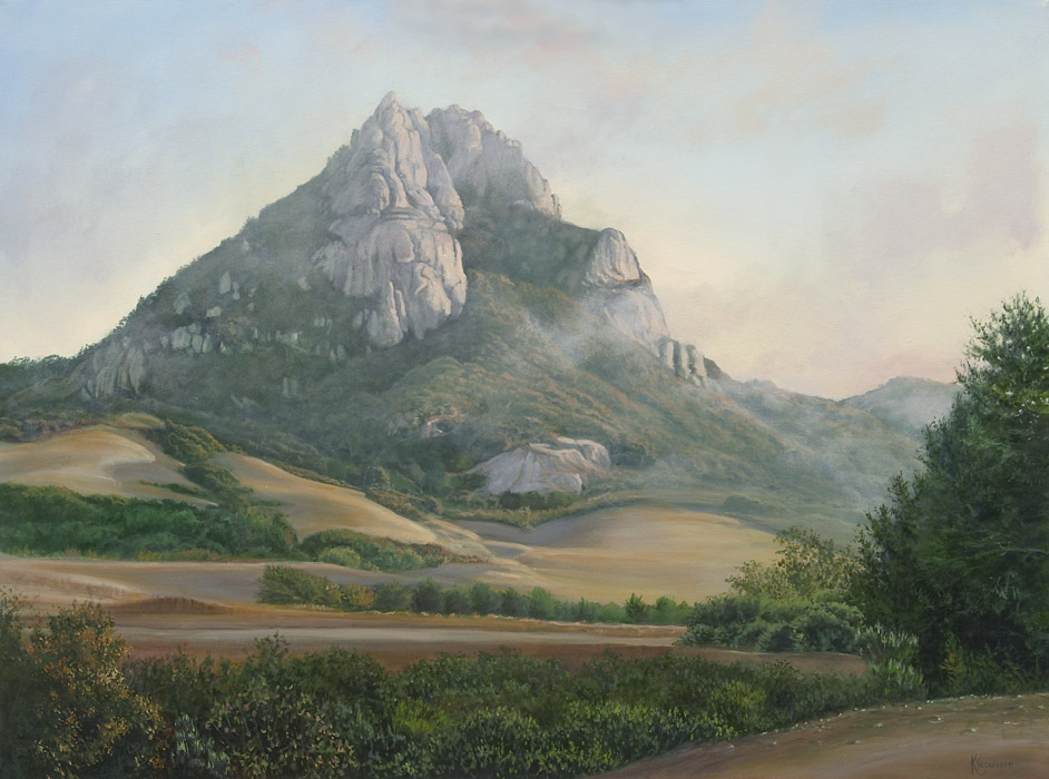 san luis obispo mountain painting