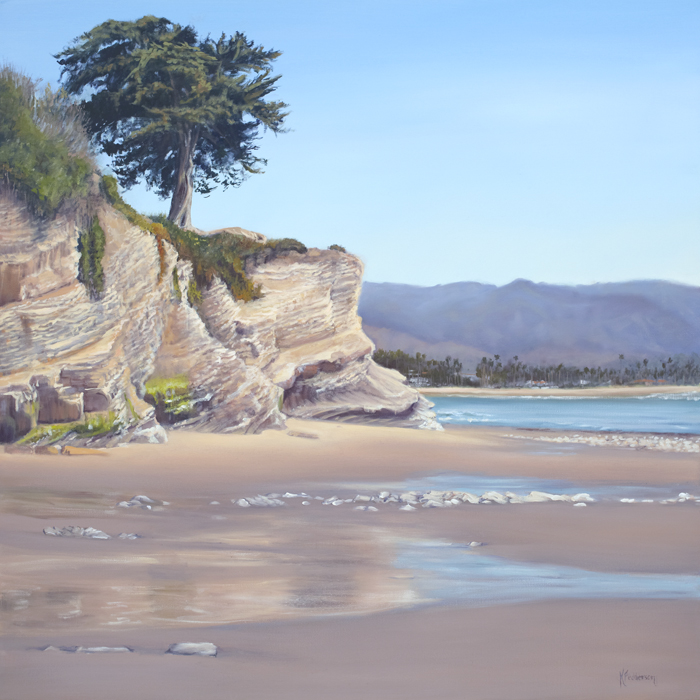 santa barbara beach painting