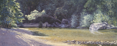 Big sur river painting