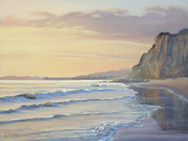 Santa Barbara Sunset painting by Karen fedderson